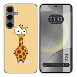 Funda Silicona para Samsung Galaxy S24 5G diseño Jirafa Dibujos