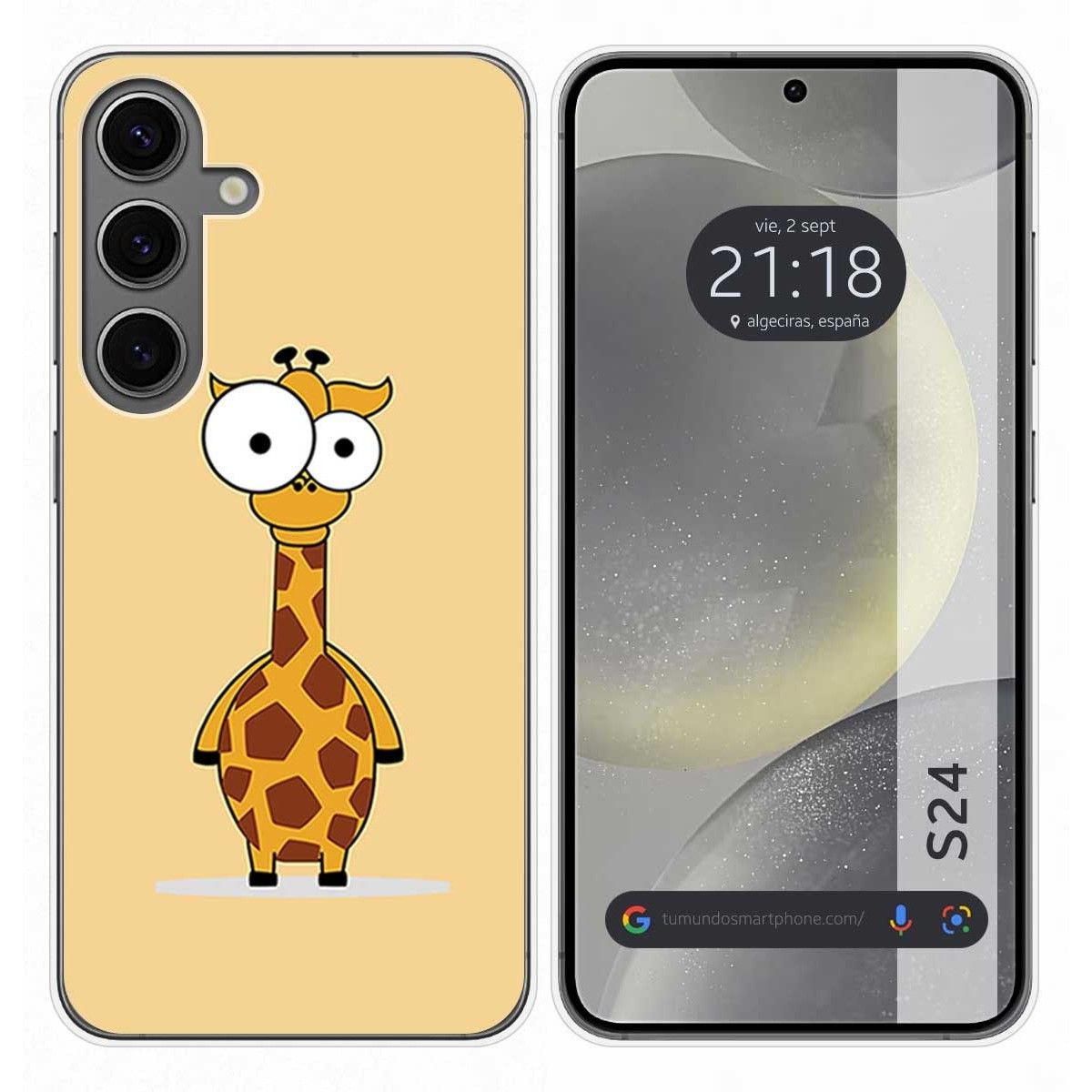 Funda Silicona para Samsung Galaxy S24 5G diseño Jirafa Dibujos