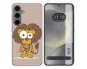 Funda Silicona para Samsung Galaxy S24 5G diseño Leon Dibujos