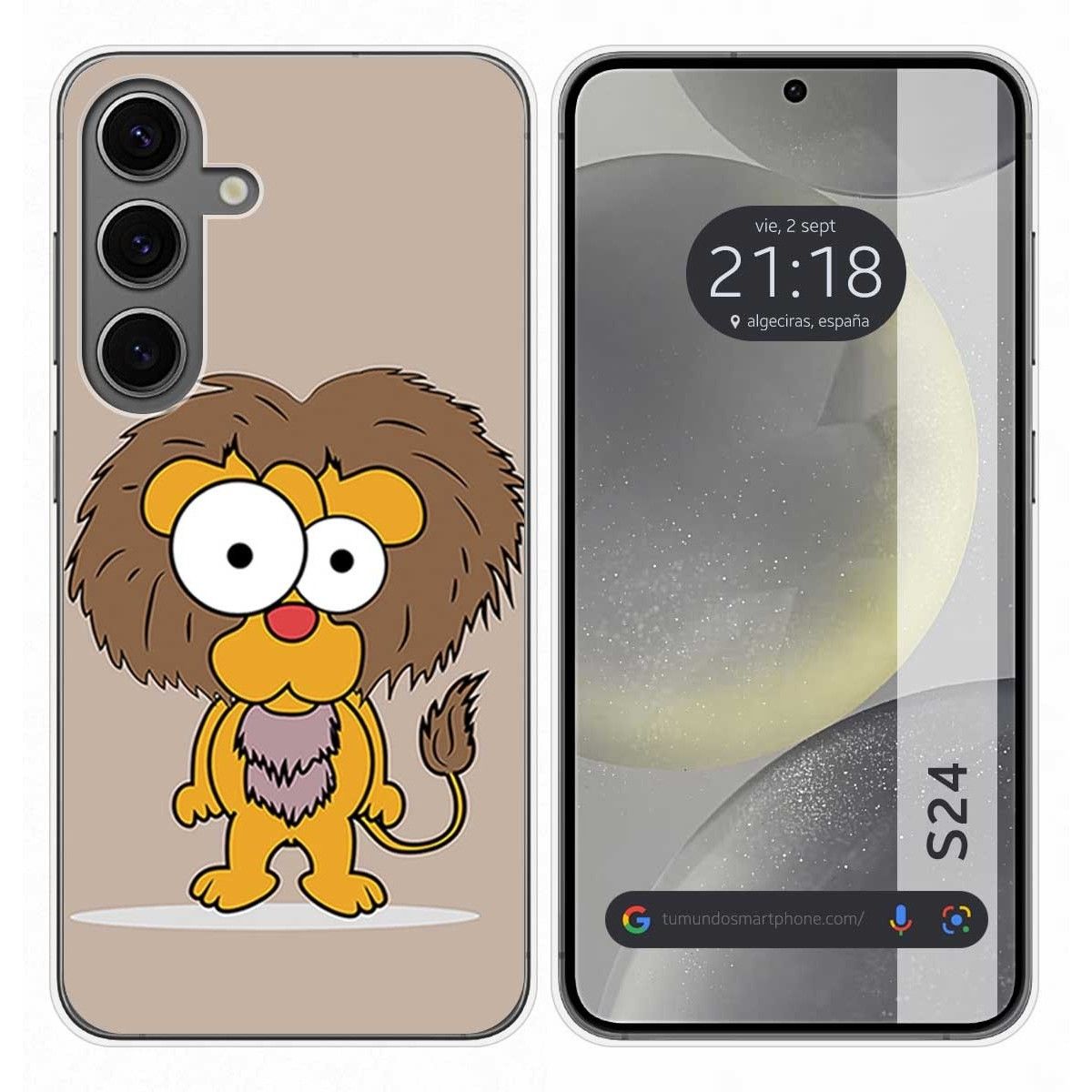 Funda Silicona para Samsung Galaxy S24 5G diseño Leon Dibujos