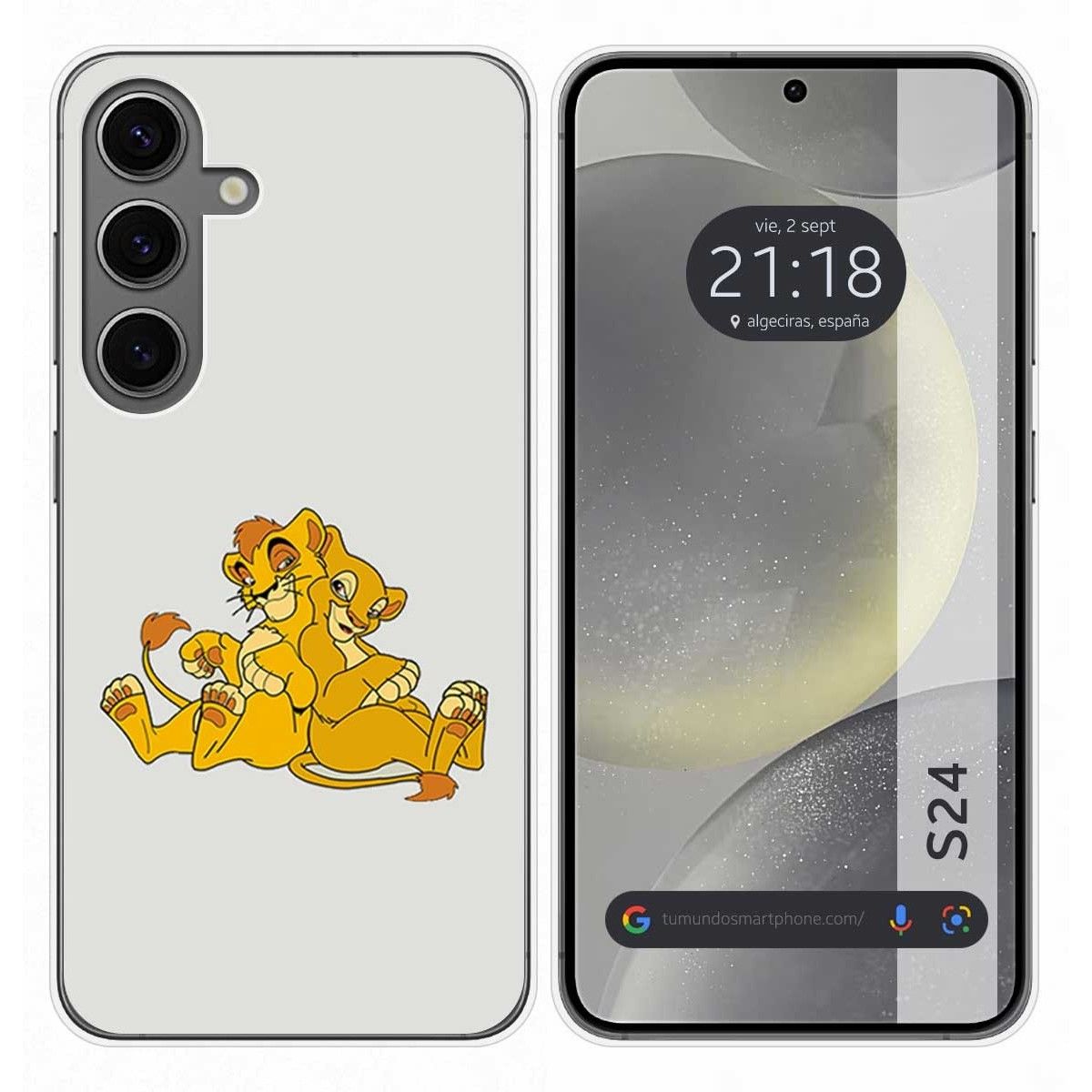 Funda Silicona para Samsung Galaxy S24 5G diseño Leones Dibujos