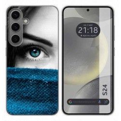 Funda Silicona para Samsung Galaxy S24 5G diseño Ojo Dibujos