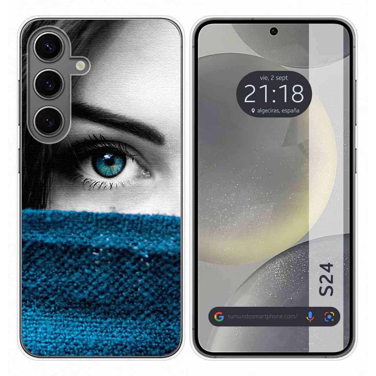 Funda Silicona para Samsung Galaxy S24 5G diseño Ojo Dibujos