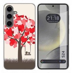 Funda Silicona para Samsung Galaxy S24 5G diseño Pajaritos Dibujos