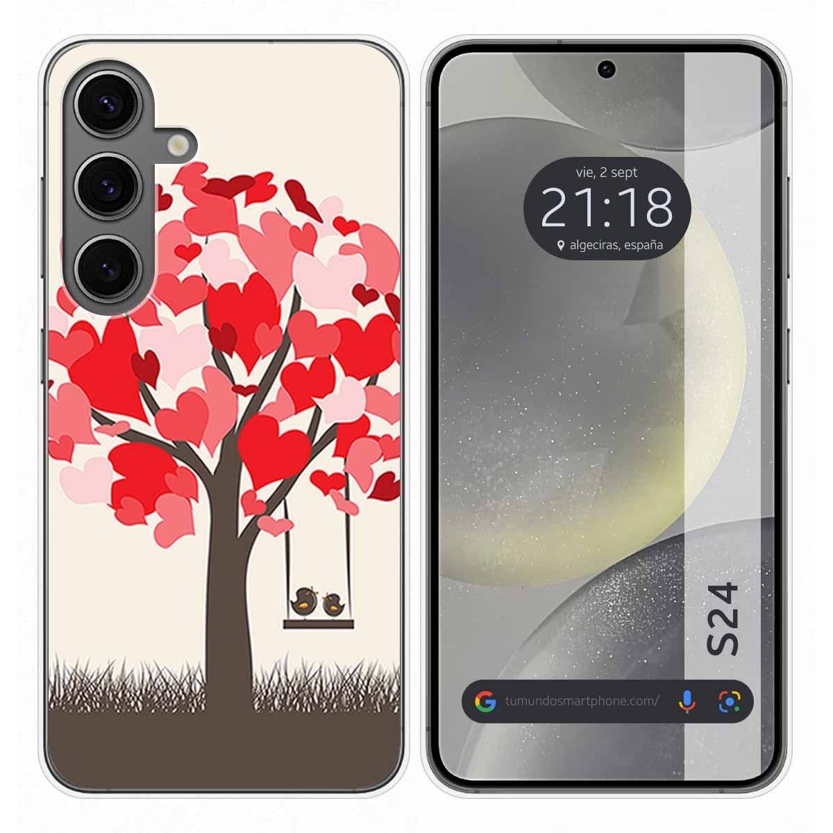 Funda Silicona para Samsung Galaxy S24 5G diseño Pajaritos Dibujos