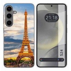 Funda Silicona para Samsung Galaxy S24 5G diseño Paris Dibujos