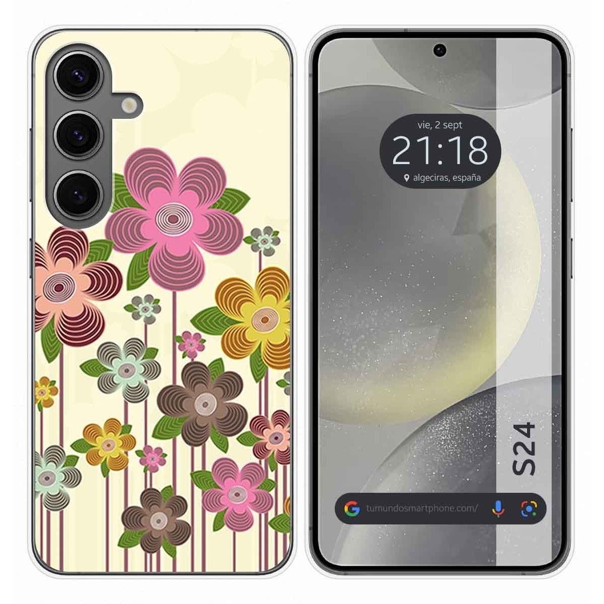 Funda Silicona para Samsung Galaxy S24 5G diseño Primavera En Flor Dibujos