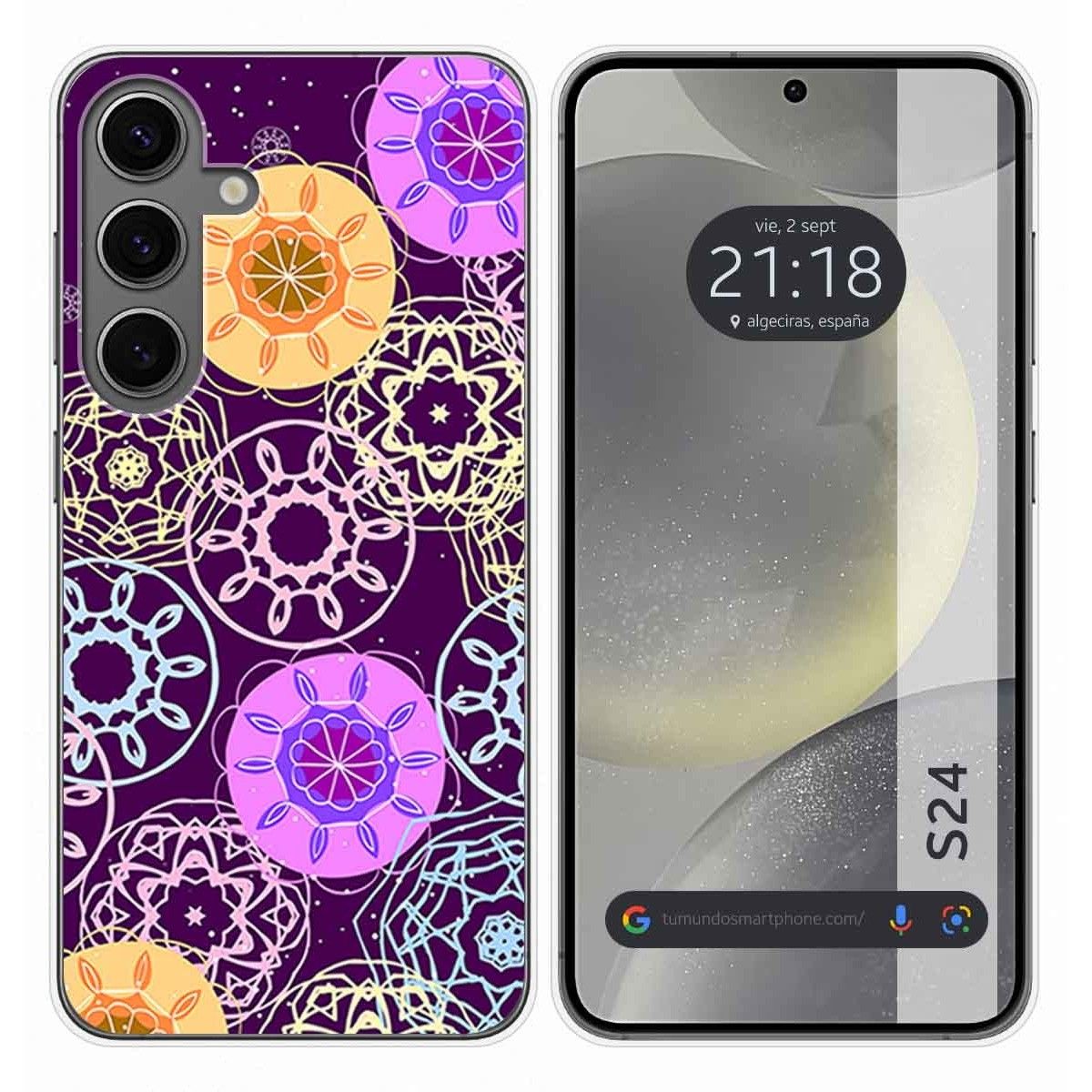 Funda Silicona para Samsung Galaxy S24 5G diseño Radial Dibujos