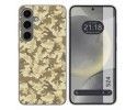 Funda Silicona para Samsung Galaxy S24 5G diseño Sand Camuflaje Dibujos