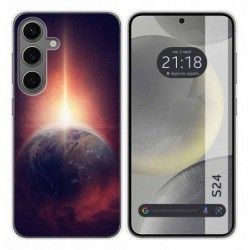 Funda Silicona para Samsung Galaxy S24 5G diseño Tierra Dibujos