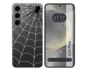 Funda Silicona Transparente para Samsung Galaxy S24+ Plus 5G diseño Araña Dibujos