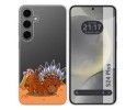 Funda Silicona Transparente para Samsung Galaxy S24+ Plus 5G diseño Bufalo Dibujos