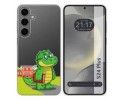 Funda Silicona Transparente para Samsung Galaxy S24+ Plus 5G diseño Coco Dibujos