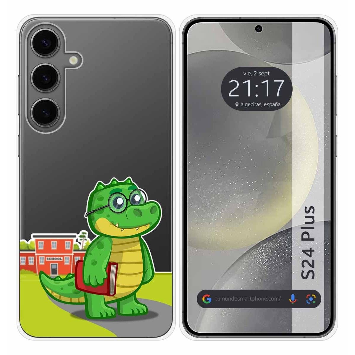 Funda Silicona Transparente para Samsung Galaxy S24+ Plus 5G diseño Coco Dibujos