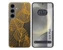 Funda Silicona Transparente para Samsung Galaxy S24+ Plus 5G diseño Hojas Dibujos