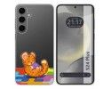 Funda Silicona Transparente para Samsung Galaxy S24+ Plus 5G diseño Leopardo Dibujos