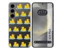 Funda Silicona Transparente para Samsung Galaxy S24+ Plus 5G diseño Pato Dibujos