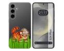 Funda Silicona Transparente para Samsung Galaxy S24+ Plus 5G diseño Tigre Dibujos