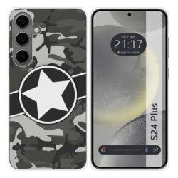 Funda Silicona para Samsung Galaxy S24+ Plus 5G diseño Camuflaje 02 Dibujos