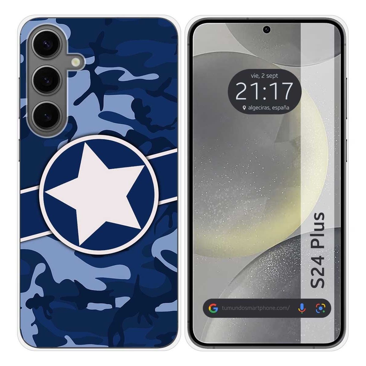 Funda Silicona para Samsung Galaxy S24+ Plus 5G diseño Camuflaje 03 Dibujos