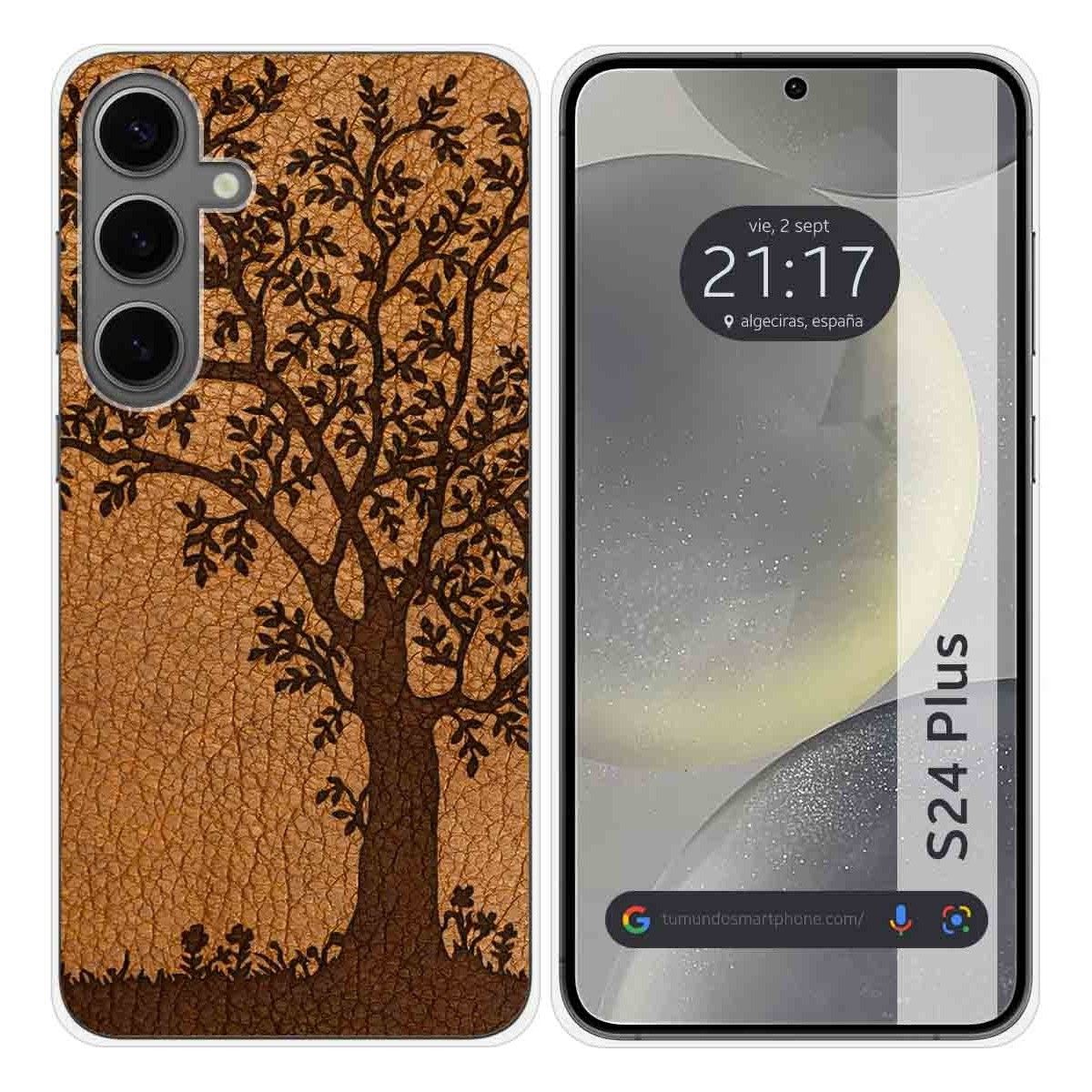 Funda Silicona para Samsung Galaxy S24+ Plus 5G diseño Cuero 03 Dibujos