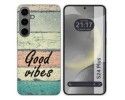 Funda Silicona para Samsung Galaxy S24+ Plus 5G diseño Madera 01 Dibujos