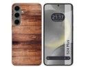 Funda Silicona para Samsung Galaxy S24+ Plus 5G diseño Madera 02 Dibujos