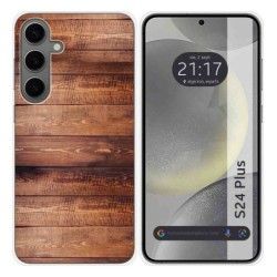 Funda Silicona para Samsung Galaxy S24+ Plus 5G diseño Madera 02 Dibujos