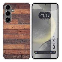 Funda Silicona para Samsung Galaxy S24+ Plus 5G diseño Madera 03 Dibujos