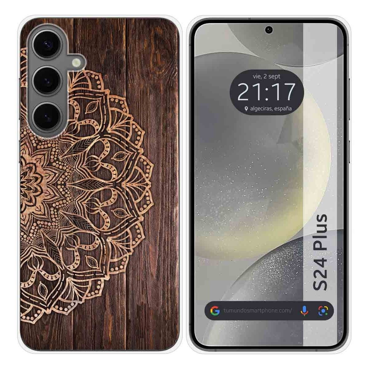 Funda Silicona para Samsung Galaxy S24+ Plus 5G diseño Madera 06 Dibujos