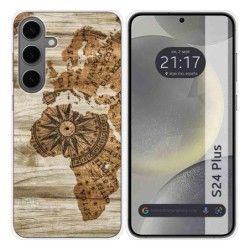 Funda Silicona para Samsung Galaxy S24+ Plus 5G diseño Madera 07 Dibujos