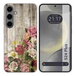 Funda Silicona para Samsung Galaxy S24+ Plus 5G diseño Madera 08 Dibujos