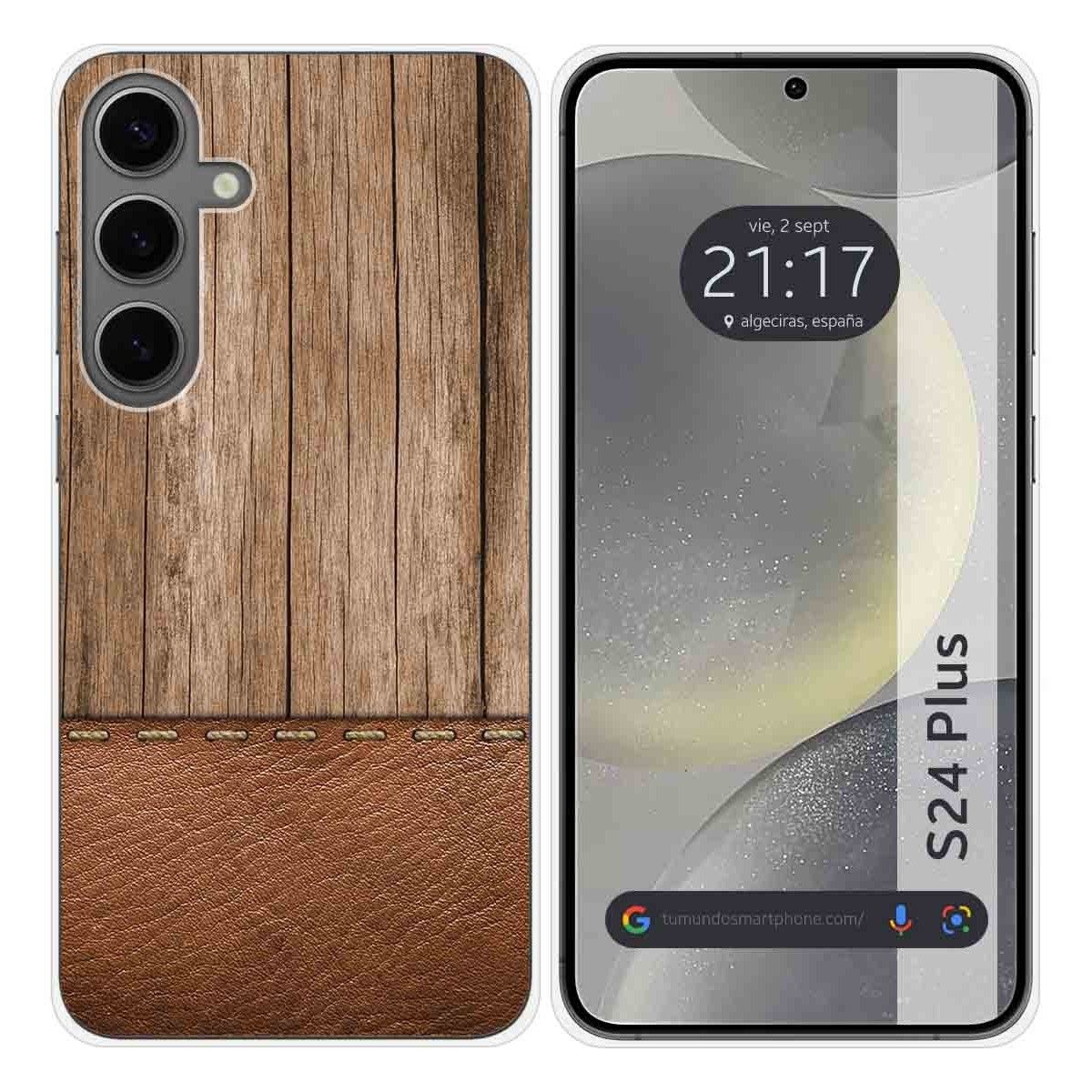 Funda Silicona para Samsung Galaxy S24+ Plus 5G diseño Madera 09 Dibujos