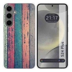 Funda Silicona para Samsung Galaxy S24+ Plus 5G diseño Madera 10 Dibujos