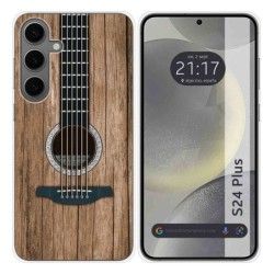 Funda Silicona para Samsung Galaxy S24+ Plus 5G diseño Madera 11 Dibujos
