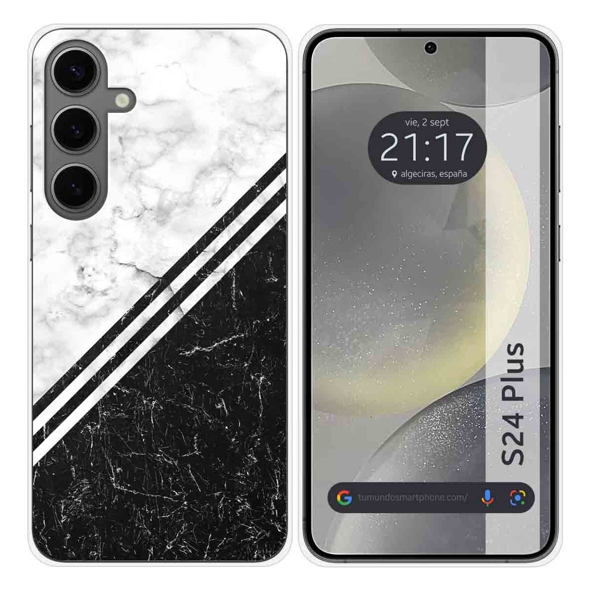 Funda Silicona para Samsung Galaxy S24+ Plus 5G diseño Mármol 01 Dibujos