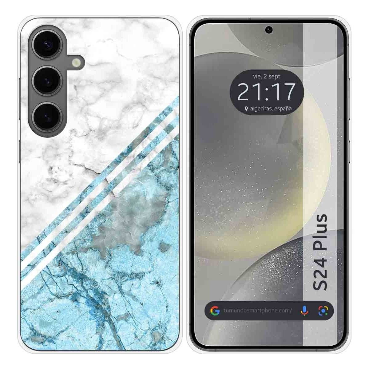 Funda Silicona para Samsung Galaxy S24+ Plus 5G diseño Mármol 02 Dibujos