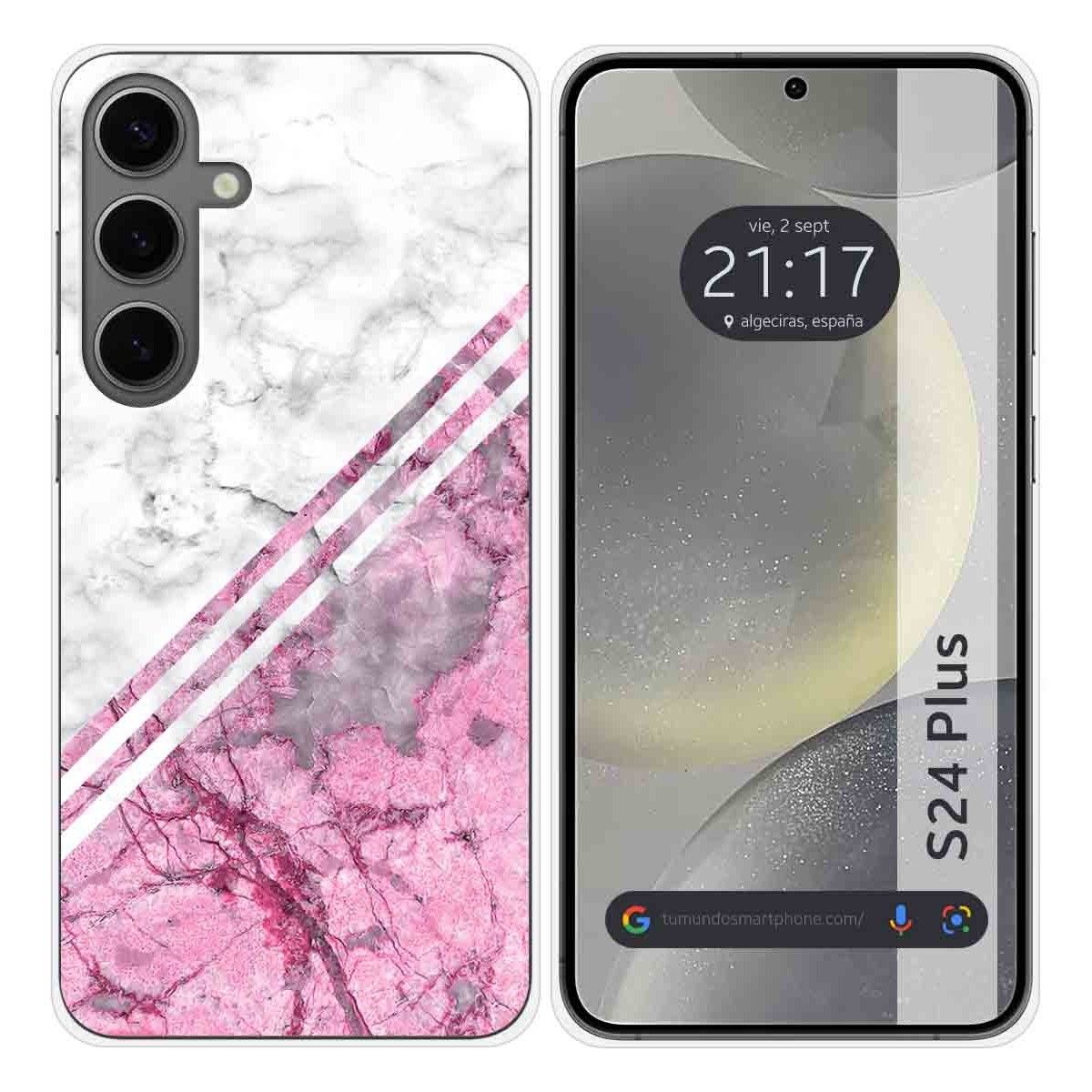Funda Silicona para Samsung Galaxy S24+ Plus 5G diseño Mármol 03 Dibujos