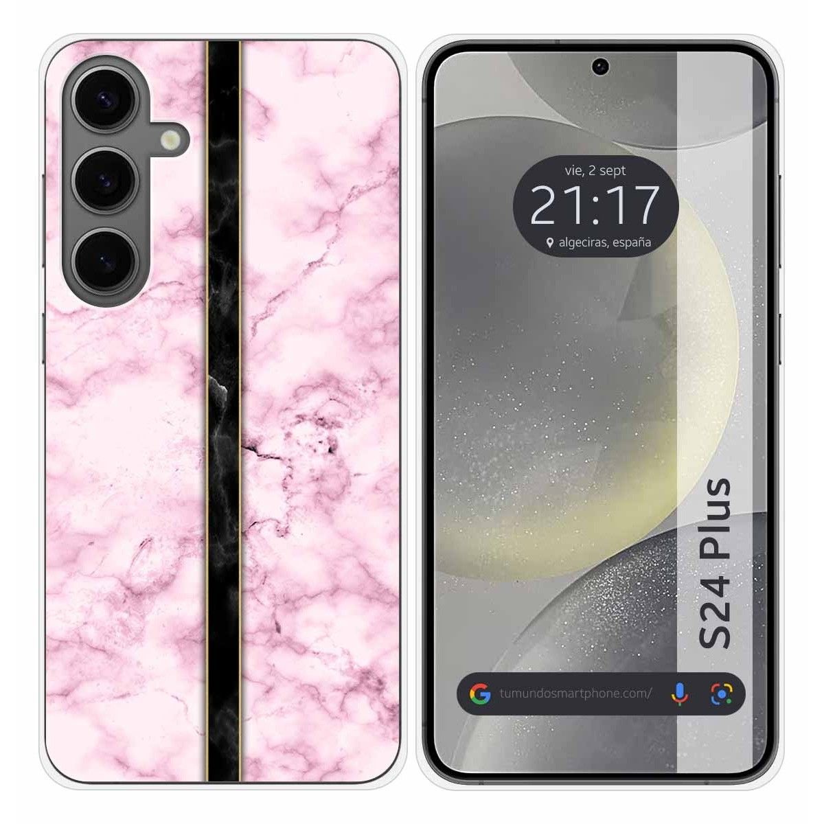 Funda Silicona para Samsung Galaxy S24+ Plus 5G diseño Mármol 04 Dibujos