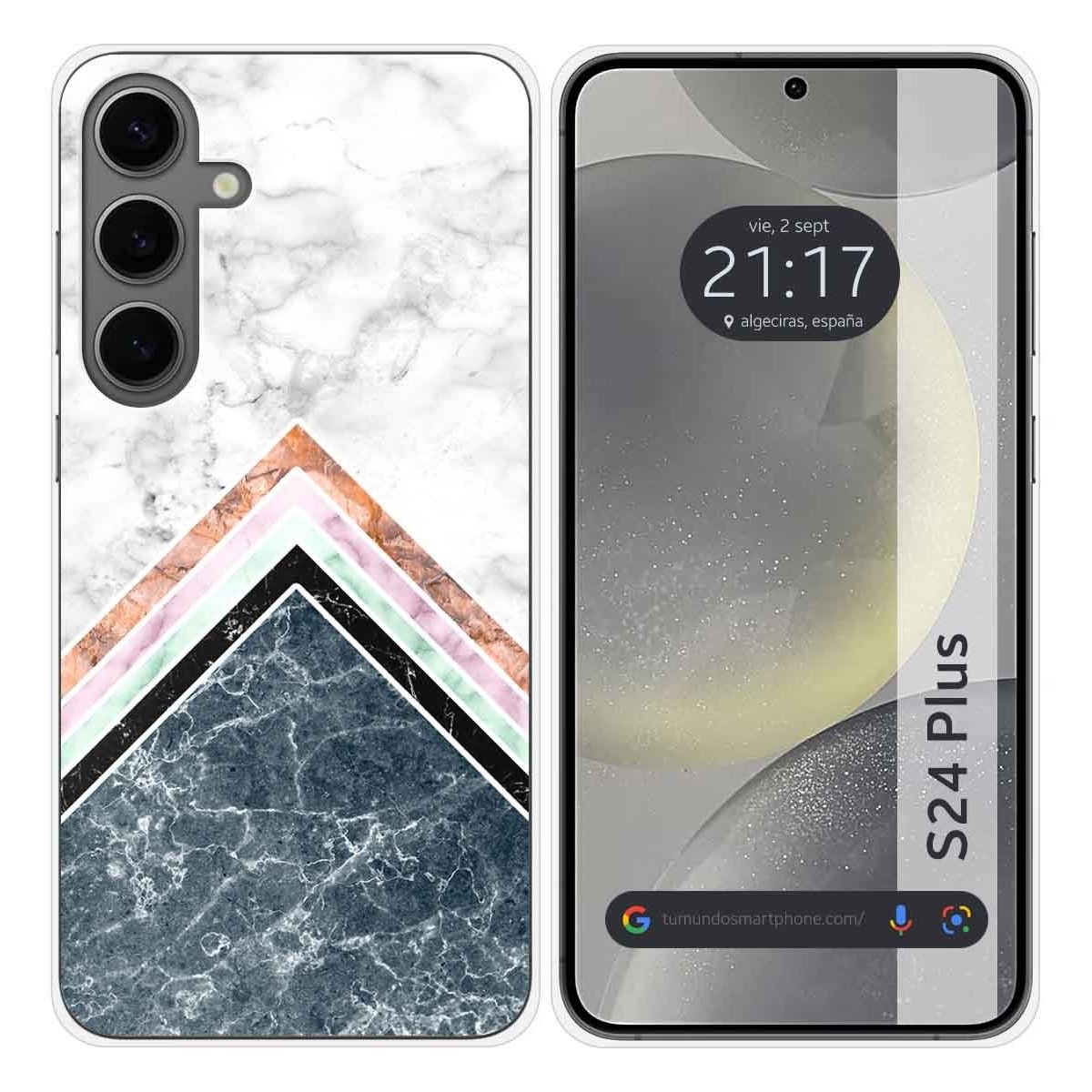 Funda Silicona para Samsung Galaxy S24+ Plus 5G diseño Mármol 05 Dibujos