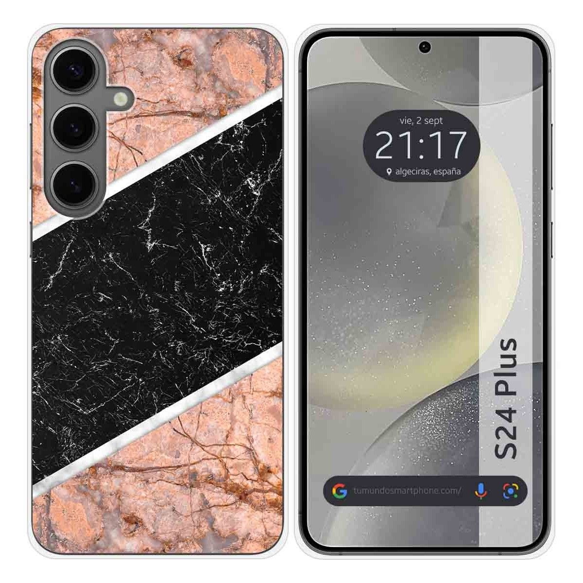 Funda Silicona para Samsung Galaxy S24+ Plus 5G diseño Mármol 07 Dibujos