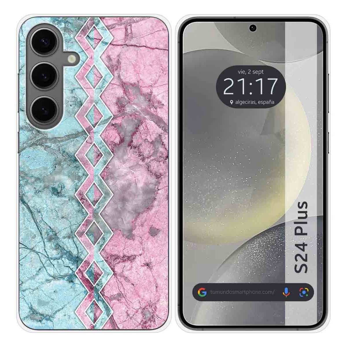 Funda Silicona para Samsung Galaxy S24+ Plus 5G diseño Mármol 08 Dibujos