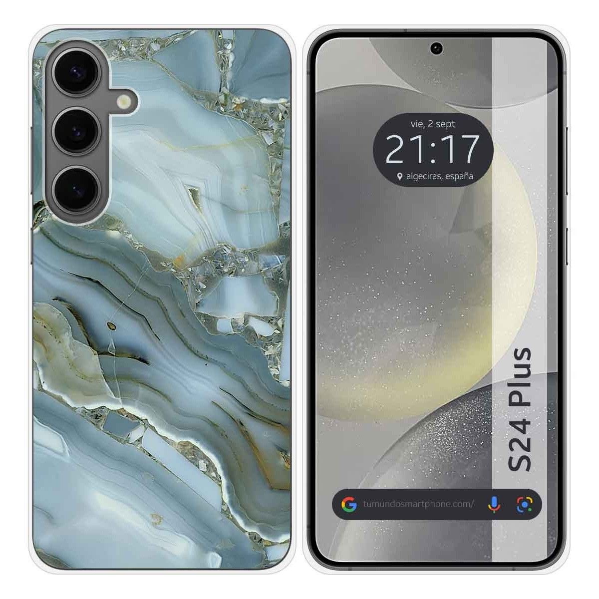 Funda Silicona para Samsung Galaxy S24+ Plus 5G diseño Mármol 09 Dibujos