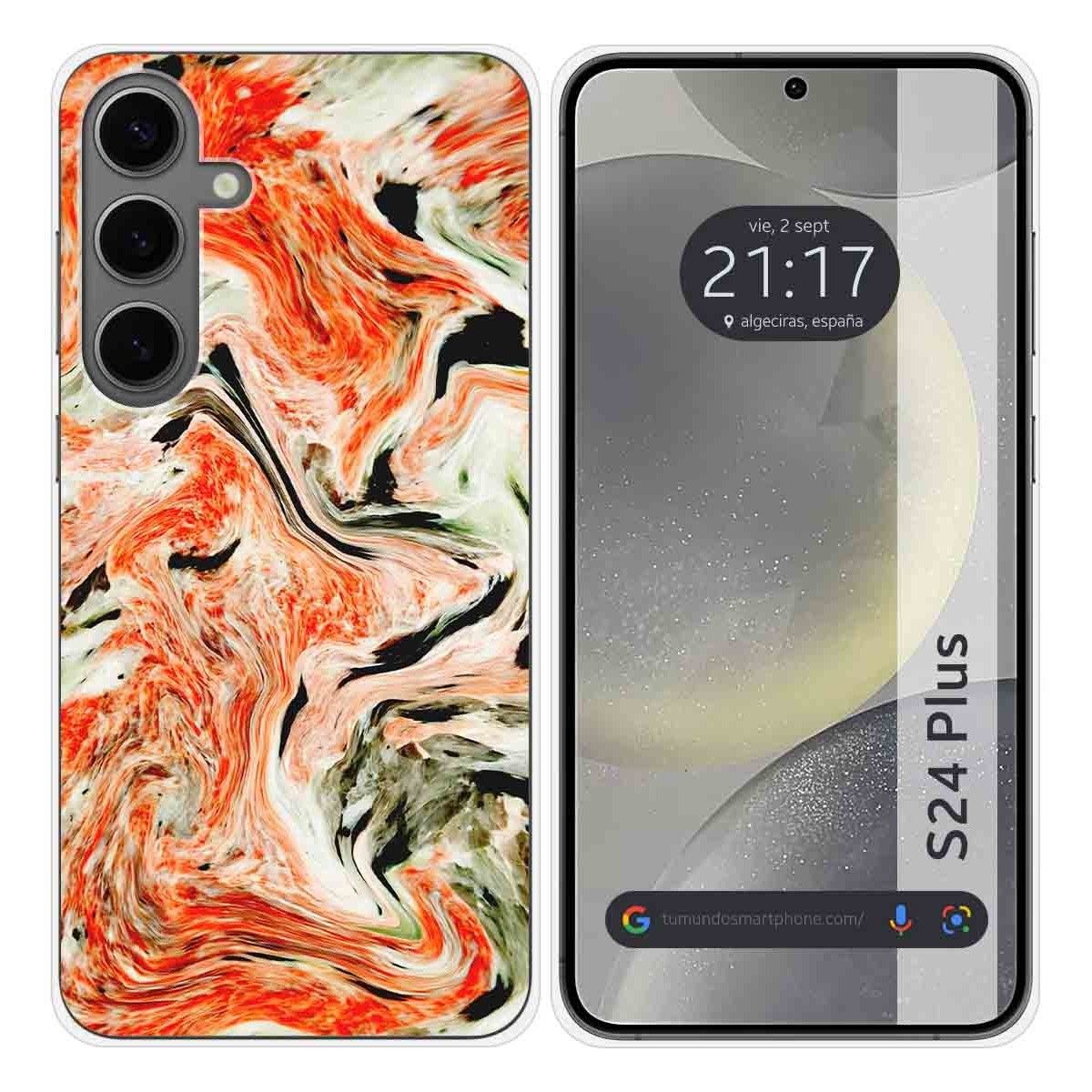 Funda Silicona para Samsung Galaxy S24+ Plus 5G diseño Mármol 12 Dibujos