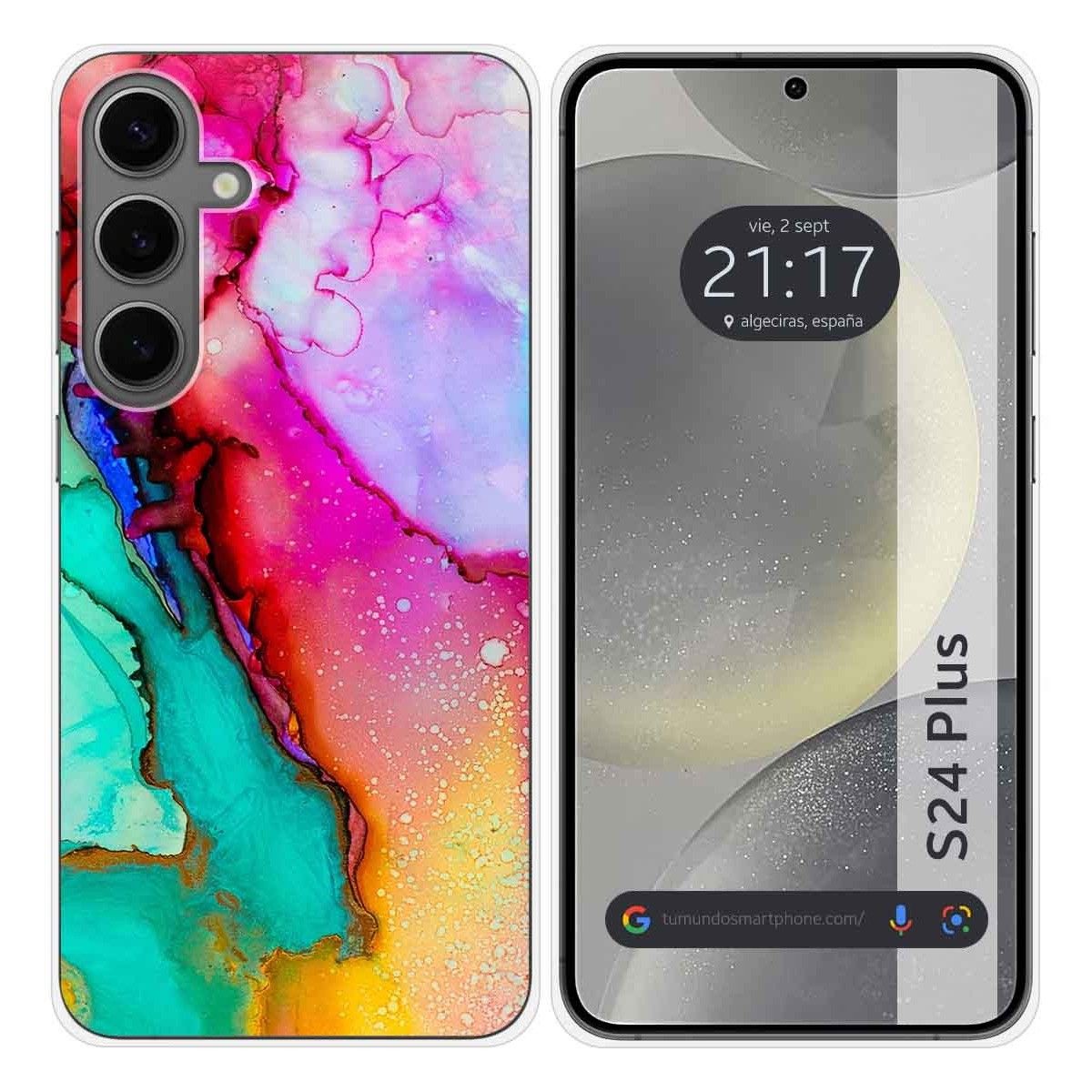 Funda Silicona para Samsung Galaxy S24+ Plus 5G diseño Mármol 15 Dibujos
