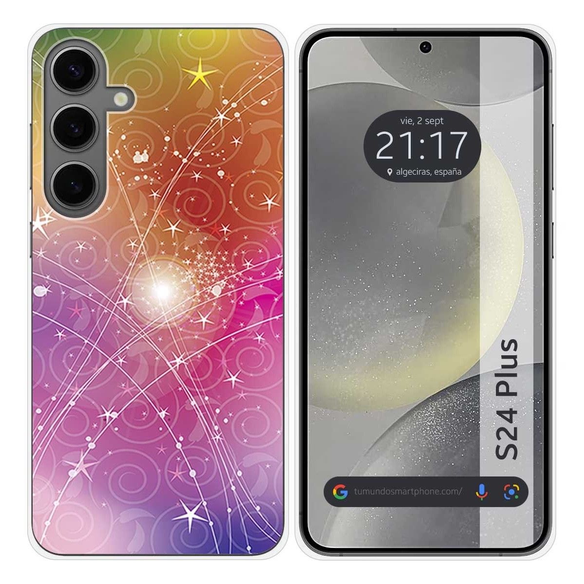 Funda Silicona para Samsung Galaxy S24+ Plus 5G diseño Abstracto Dibujos