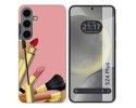 Funda Silicona para Samsung Galaxy S24+ Plus 5G diseño Brochas Dibujos