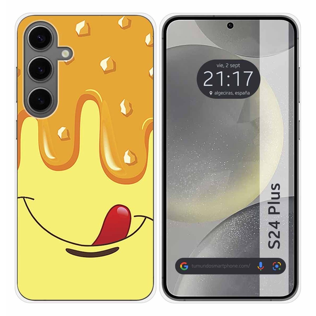 Funda Silicona para Samsung Galaxy S24+ Plus 5G diseño Helado Vainilla Dibujos