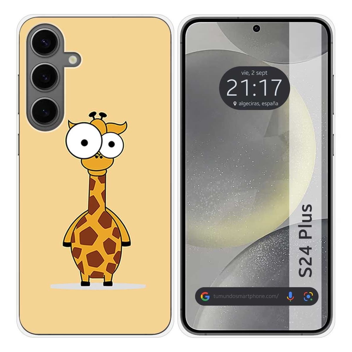 Funda Silicona para Samsung Galaxy S24+ Plus 5G diseño Jirafa Dibujos