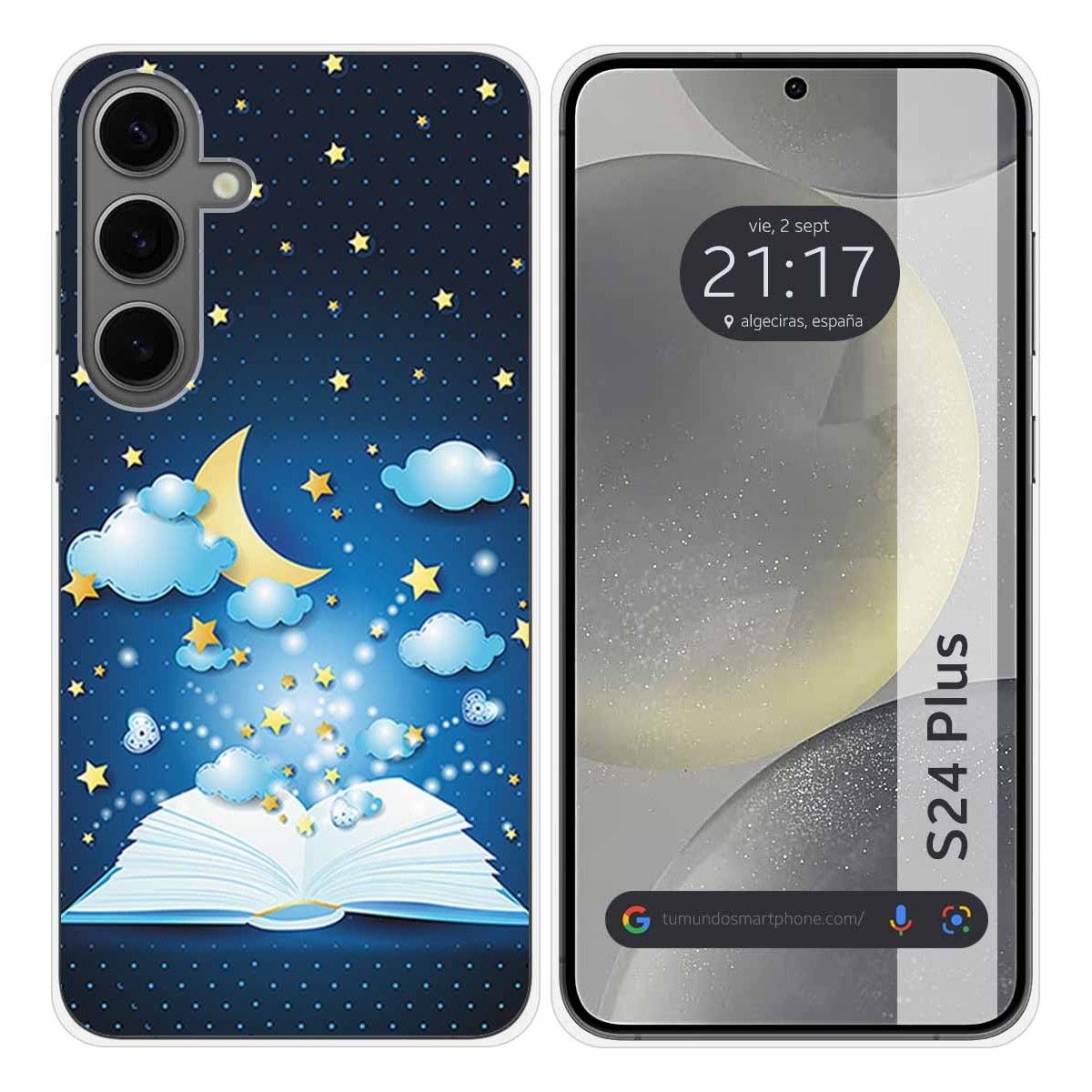 Funda Silicona para Samsung Galaxy S24+ Plus 5G diseño Libro Cuentos Dibujos
